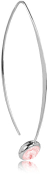 LUISIA Durchzieher Ohrringe "Ciri" mit Kristallen von Swarovski - Silber / Light Rose