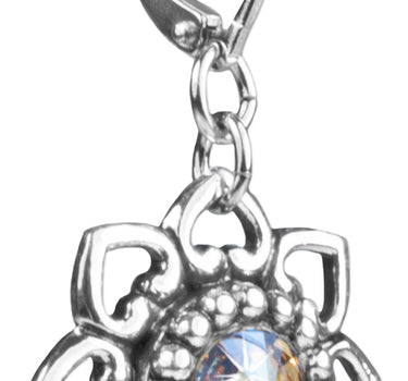 LUISIA Ohrringe Leandra mit Herzblüten - Hellbraun