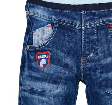 BONDI Lange Jeans "Dino" für Jungen 91435 | Baby Kinder Jogg Denim - Blau
