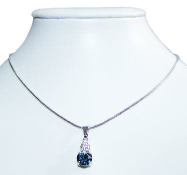 LUISIA Halskette Emily mit Kristallen von Swarovski - Ozeanblau