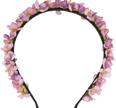 Blumen Haarreif "Elfe" - Schmaler Blütenkranz | Altrosa