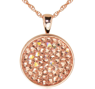 LUISIA Halskette "Moonlight" mit Kristallen von Swarovski - Rosegold