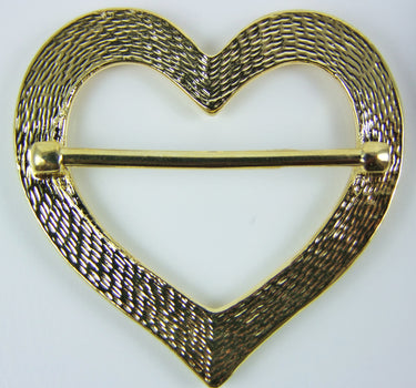 Herz Schalring mit Strass - Gold