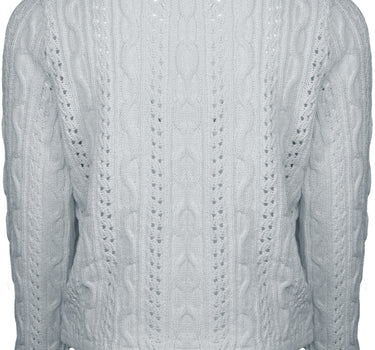 Huber Trachten Strickjacke "Alia" für Mädchen | Silber Grau