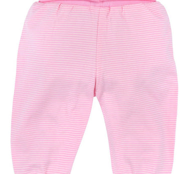 BONDI Baby Leggings geringelt 93633 | Rosa / Weiß