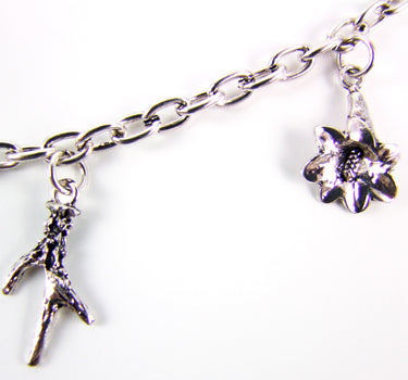 Ansteck Charivari Kette mit Edelweiß