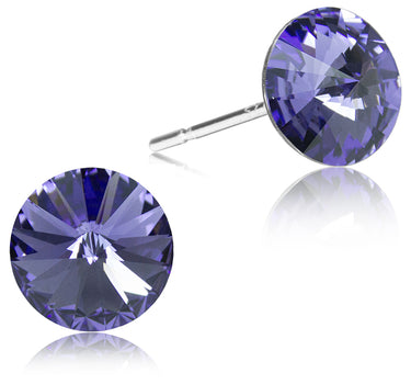LUISIA® Ohrstecker mit Kristallen von Swarovski® - 6 mm Tanzanite / Lila