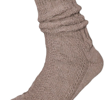 Kurze Trachtensocken Robin - Braun