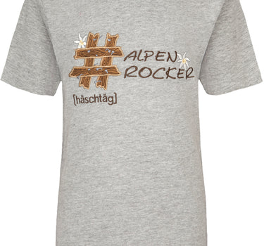 Isar-Trachten Jungen T-Shirt "Alpenrocker" 52757 | Grau