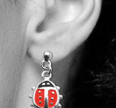 LUISIA Ohrhänger Marienkäfer - 925 Sterling Silber