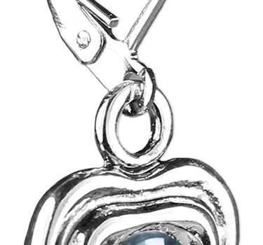 LUISIA® Ohrringe Lisanne Herzanhänger mit Kristallen von Swarovski® - Olivgrün