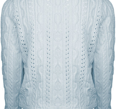 Huber Trachten Strickjacke "Alia" für Mädchen | Eisblau