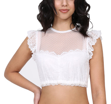 Krüger Collection Damen Dirndlbluse "Anisa" 39142 - Ecru