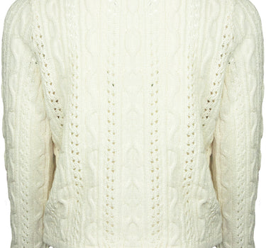 Huber Trachten Strickjacke "Alia" für Mädchen | Creme Weiß