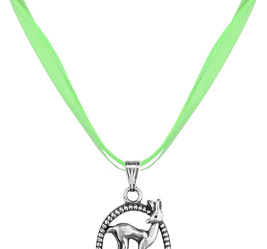 LUISIA Halskette Valentina Reh mit Kristallen von Swarovski - Hellgrün