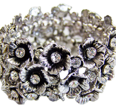 Armband mit Blüten und Strass