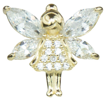 LUISIA Ohrstecker "Kleine Elfe vergoldet" mit Zirkonia YG042791 - 925 Sterling Silber