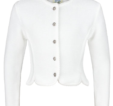 Isar-Trachten Kinder Strickjacke "Amy" 47068 | Weiß