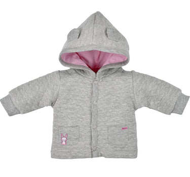 BONDI Baby Kapuzenjacke mit Herzallover | 93630 Grau