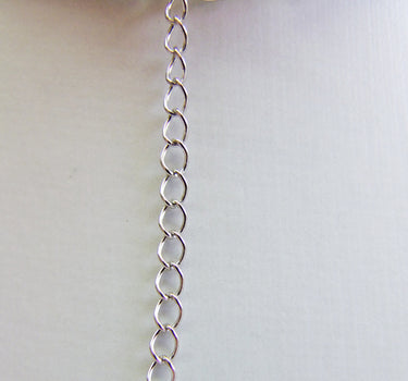 LUISIA Halskette Valentina Reh mit Kristallen von Swarovski - Hellgrau