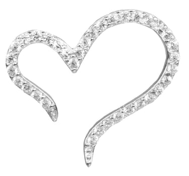 LUISIA Ohrstecker "Geschwungene Herzen" mit Zirkonia YG04171 - 925 Silber Ohrringe