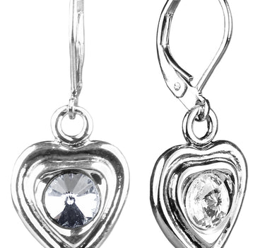 LUISIA® Ohrringe Lisanne Herzanhänger mit Kristallen von Swarovski® - Kristall