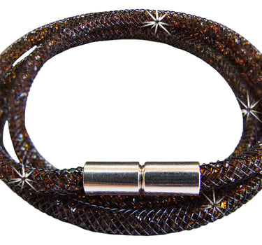 Stardust Armband dreireihig Dunkelbraun
