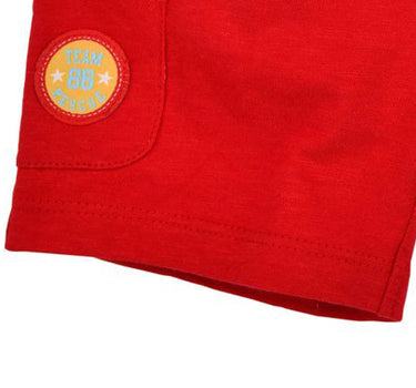 BONDI Baby Jungen Shorts "Rescue Team" 91484 - Rot | Kurze Kinder Hose Feuerwehr