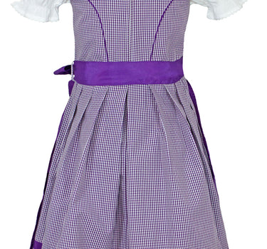 MADDOX Kinder Dirndl "Zillertal" 3-tlg. | Lila Weiß