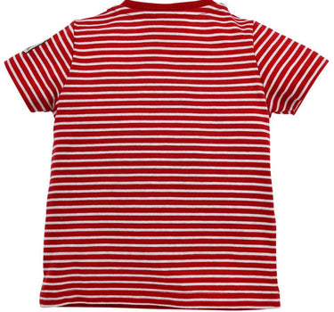 BONDI Gipfelkraxler Trachten Ringel T-Shirt "Rucksack" - Rot