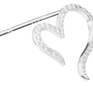 LUISIA Ohrstecker "Geschwungene Herzen" mit Zirkonia YG04171 - 925 Silber Ohrringe