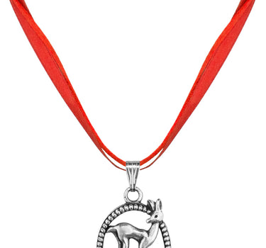 LUISIA Halskette Valentina Reh mit Kristallen von Swarovski - Rot