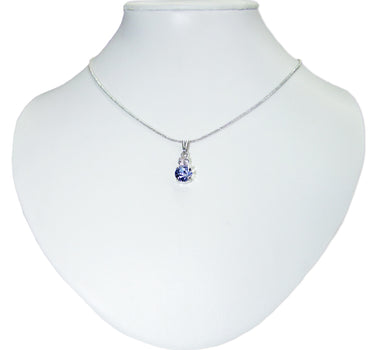 LUISIA Halskette Emily mit Kristallen von Swarovski - Hellblau