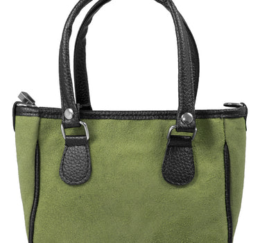 Trachten Schultertasche mit Herz Applikation | Grün