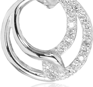 LUISIA Ohrstecker "Infinity Ringe" mit Zirkonia 66523 - 925 Silber Ohrringe