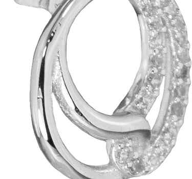 LUISIA Ohrstecker "Infinity Ringe" mit Zirkonia 66523 - 925 Silber Ohrringe