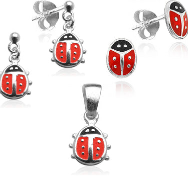 LUISIA Marienkäfer Schmuck Sets - 925 Sterling Silber - Auswahl