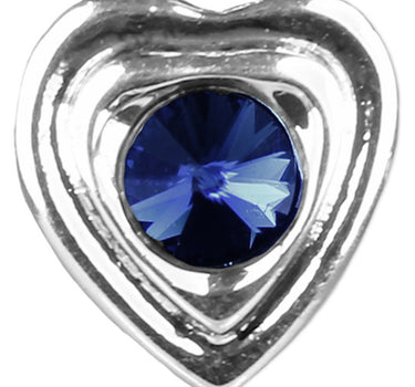 LUISIA® Ohrringe Lisanne Herzanhänger mit Kristallen von Swarovski® - Ozeanblau