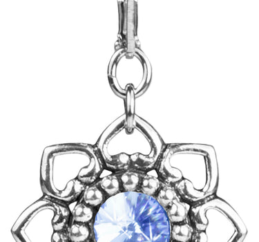 LUISIA Ohrringe Leandra mit Herzblüten - Hellblau