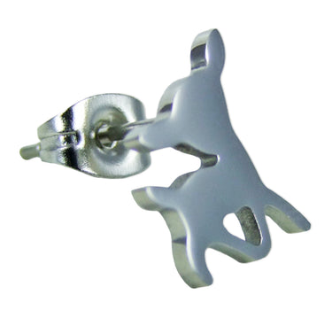 Edelstahl Ohrstecker Rehkitz
