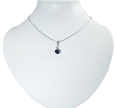 LUISIA Halskette Emily mit Kristallen von Swarovski - Ozeanblau