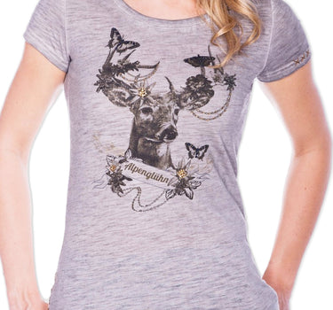 Krüger MADL T-Shirt Alpenglühn - Grau