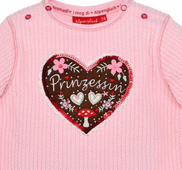 BONDI Mädchen Sweatshirt "Prinzessin" 86618 - Rosa | Pullover