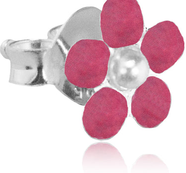 LUISIA Ohrstecker Blume - 925 Sterling Silber Pink