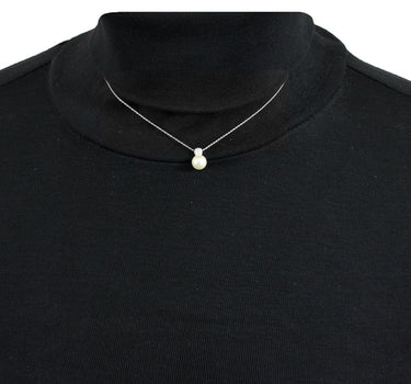 LUISIA Filigrane Damen Halskette mit Perlen-Anhänger - 925 Silber Schmuck mit Zirkonia