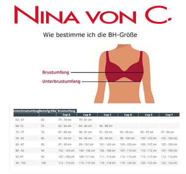 Nina von C. Spacer Bügel BH mit Spitze 48527971 | Taubenblau