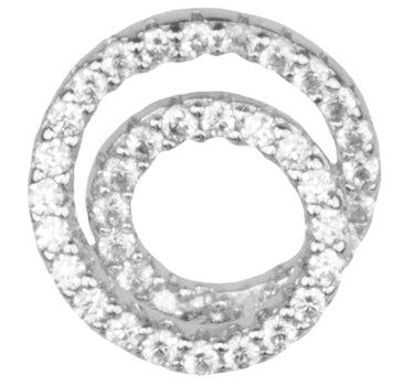 LUISIA Ohrstecker "Spiralen - verschlungene Kreise" mit Zirkonia YG00250 - 925 Sterling Silber