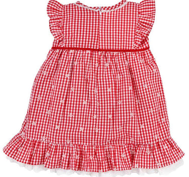 BONDI Baby Mädchen Trachtenkleid 86436 | Rot / Weiß