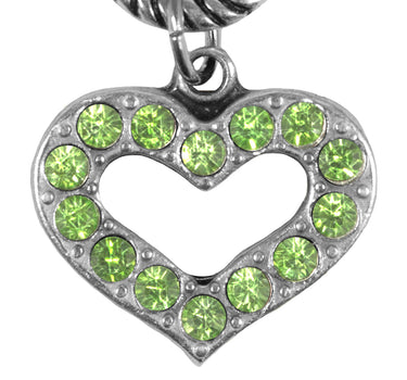 Charivari Kette mit Edelweiß - Hellgrün