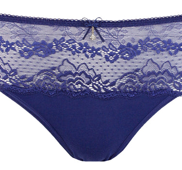 Nina von C. Bikinislip mit Spitze | Lapis Tiefblau